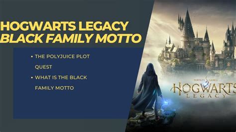 what's the black family motto hogwarts legacy|hogwarts legacy whisper the password.